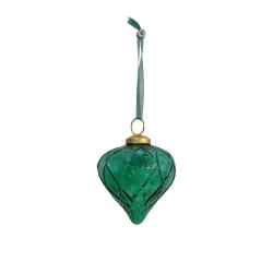 Hanging Tree Decoration Glass Onion Green