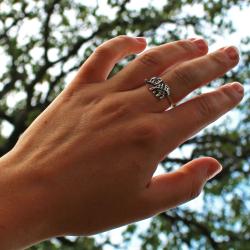 Ring, silver colour, Elephant