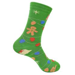 Bamboo Socks Christmas Green Shoe Size UK 7-11 Mens Fair Trade Eco