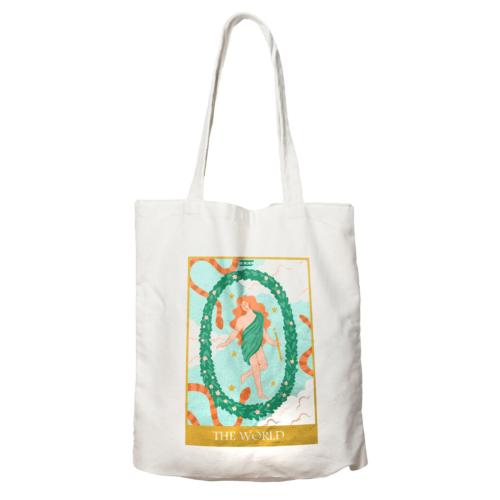 Tote Bag Recycled Cotton The World 36 x 40cm