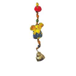 Ganesha Tota Bell Hanging Recycled Plastic