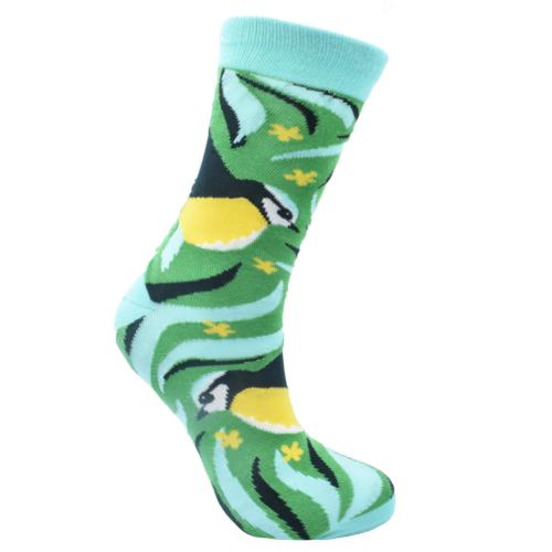 Bamboo Socks Blue Tit Shoe Size UK 7-11 Mens