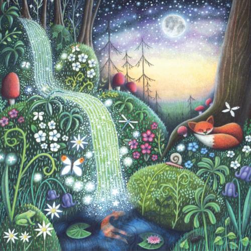 Greetings card "Magic Moorland" 16x16cm
