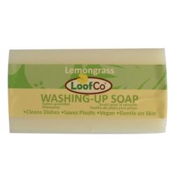 LoofCo Lemongrass Washing-Up Soap bar 300g, palm oil free