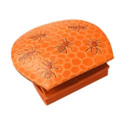 Leather coin purse save our bees