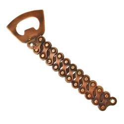 Bottle opener recycled bike chain 15x4.5cm