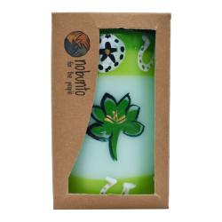 Hand painted candle in gift box, Bahati