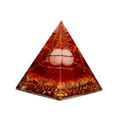 Orgone Pyramid Red Chips 7cm