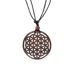 Pendant Sonokeling Rosewood, Flower of Life