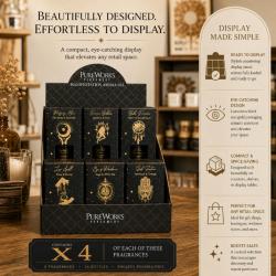 Aroma Oil Esoteric Range, display unit with 24 packs
