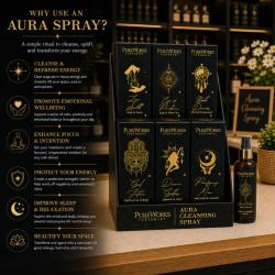 Aura Cleansing Spray Esoteric Range, display unit with 18 packs