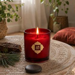 Scented Candle Chakra Mantra Muladhara Balancing - Root