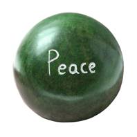 Palewa sentiment pebble, green - Peace