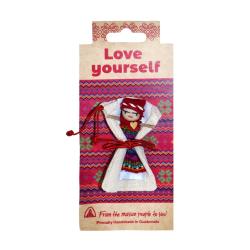 Worry doll, Love yourself with bag, assorted colours