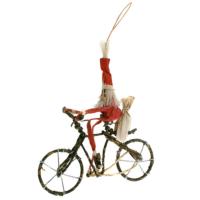 Christmas Tree decoration, Santa on bike