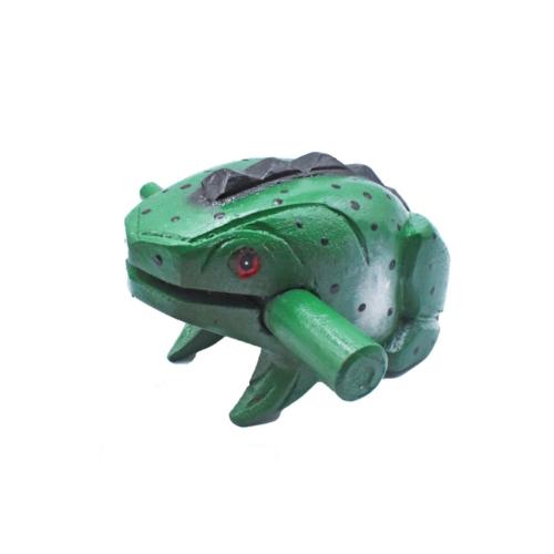 Croaking Frog Guiro Wood Green 6x8x5cm