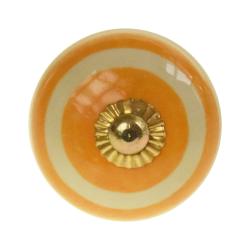 Ceramic door knob, round, assorted