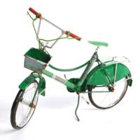 Classic bicycle recycled cans 15cm