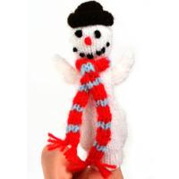 Christmas finger puppet snowman