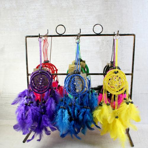 Dreamcatchers assorted colours 6cm, pack of 48