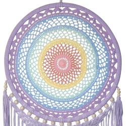 Dreamcatcher purple plus mixed colours, 42cm diameter