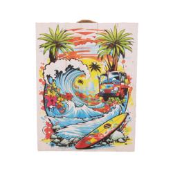 Plaque Albesia Wood Camper Van 15 x 20cm