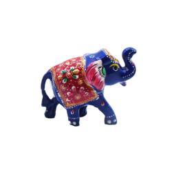 Blue Elephant Ornament Recycled Plastic 7 × 3 × 4.5cm