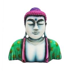 Buddha Statue Light of Asia Green 26cm height