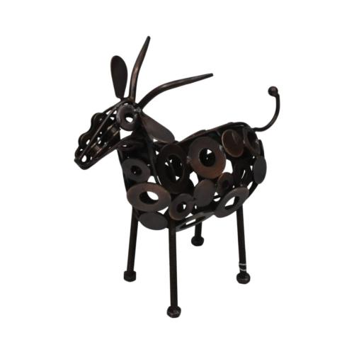 Recycled Metal Goat Ornament