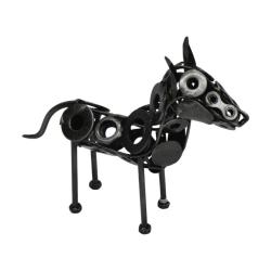Recycled Metal Donkey Ornament