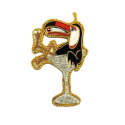 Hanging Decoration Embroidered Toucan Cocktail
