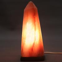 Himalayan salt obelisk lamp approx 25x9cm