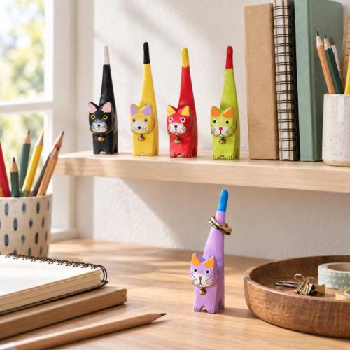 Cat Albesia Wood Assorted Colours