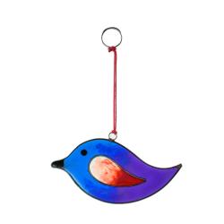 Suncatcher bird in assorted colours, 9 x 4.5 cm