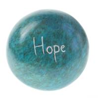 Palewa sentiment pebble, turquoise - Hope
