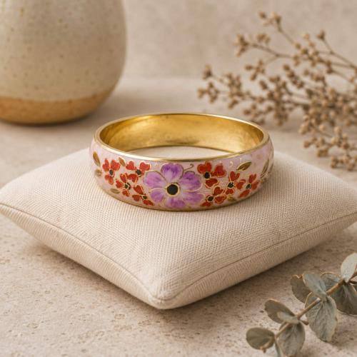 Bangle Floral Pink on Light Pink