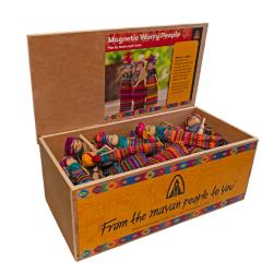 Box of 48 x mother and baby worry doll magnets