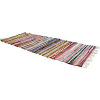Recycled rag rug/runner 150x55cm