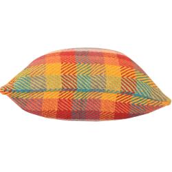 Cushion Cover Soft Recycled Material Multi Coloured Checks 40x40cm
