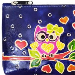 Leather Purse Owl on Branch 16.5 x 11cm
