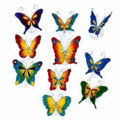 Box of 10 assorted suncatcher butterflies with window sucker