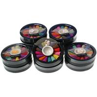 Mixed incense cones in round box