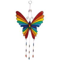 Rainbow Butterfly Suncatcher 31cm length