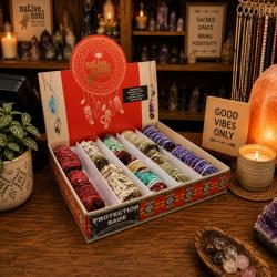 Native Soul Protection Sage Display Unit With 10 pcs