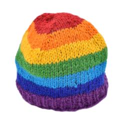 Rainbow hat fleece lining