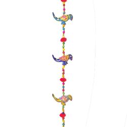 Bird Mobile Hanging Bell Recycled Plastic 80cm length