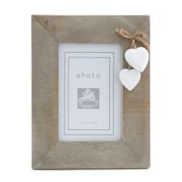 Frame wood hanging white hearts