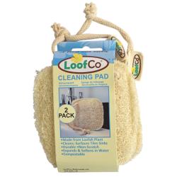 Loofah Cleaning pad 2 pack, 100% biodegradable, eco-friendly 