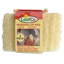 Loofah washing-up pad 2 pack, biodegradable, eco-friendly