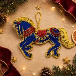 Hanging Decoration Embroidered Horse